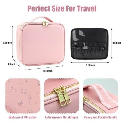 Lighted Makeup Case with Mirror