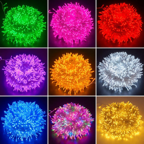 LED Fairy Light String - 100 Bulbs, 9M Length