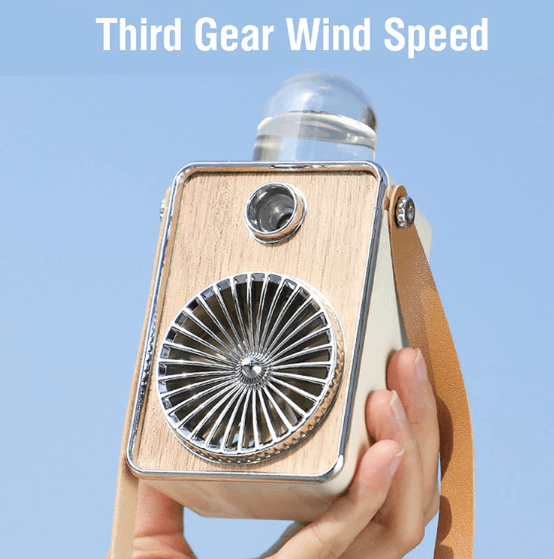 Mini Portable Retro Spray Fan