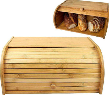 Large Bamboo Bread Bin - DMC Wholesale