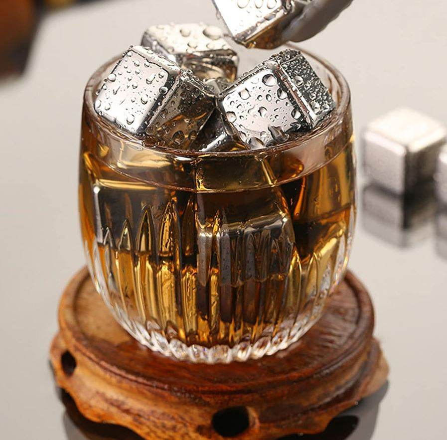 Reusable Stainless Steel Ice Cubes (8 pcs)