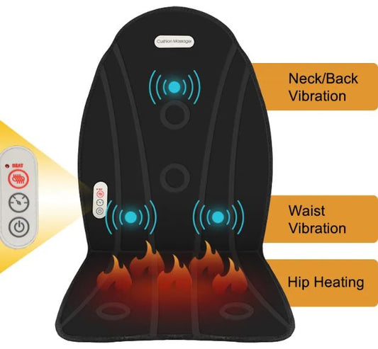 2in1 Electric Heated Seat Cushion Massager