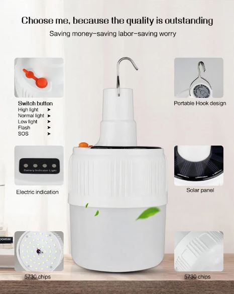 Solar Emergency Lamp (White)