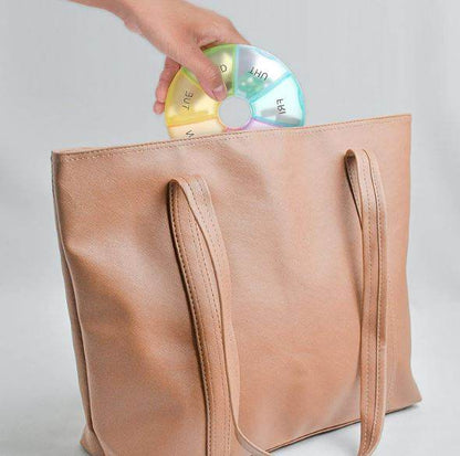 Cute Round 7 Day Week Organiser Pill Holder - DMC Wholesale