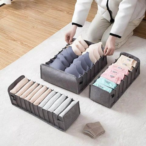Foldable Underwear Organisers (3 pcs) - Alt View