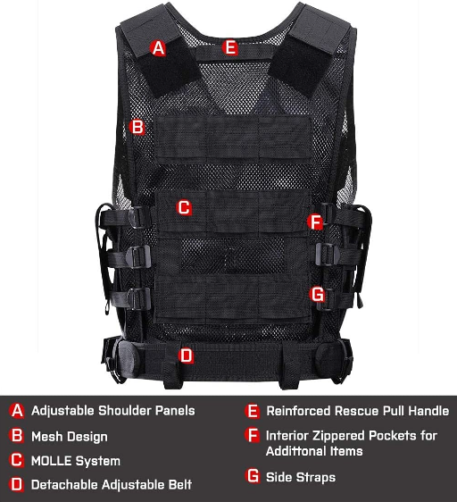 Adjustable Lightweight Tactical Vest