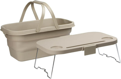3in1 Collapsible Picnic Basket, Basin And Table