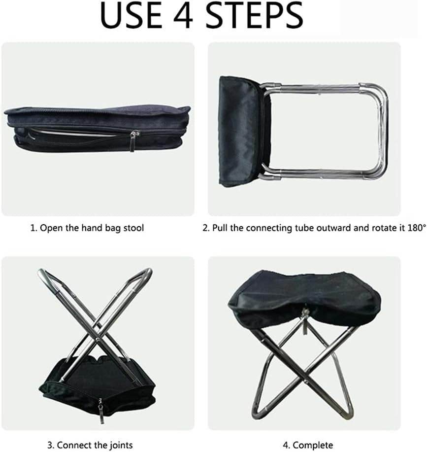 Mini Portable Folding Camping Stool In A Bag