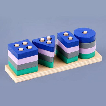 Super Tiny Wooden Sorting And Stacking Toy