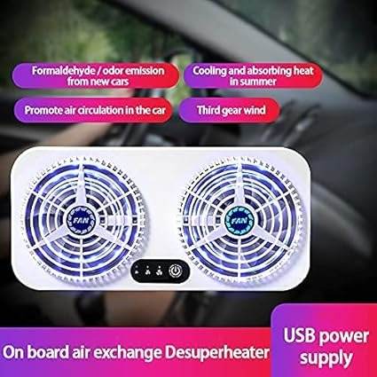 USB  Car Ventilation Fan