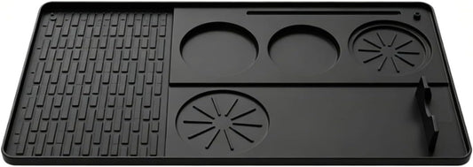 Silicone Coffee Machine Mat Set (2 pcs)(Black)