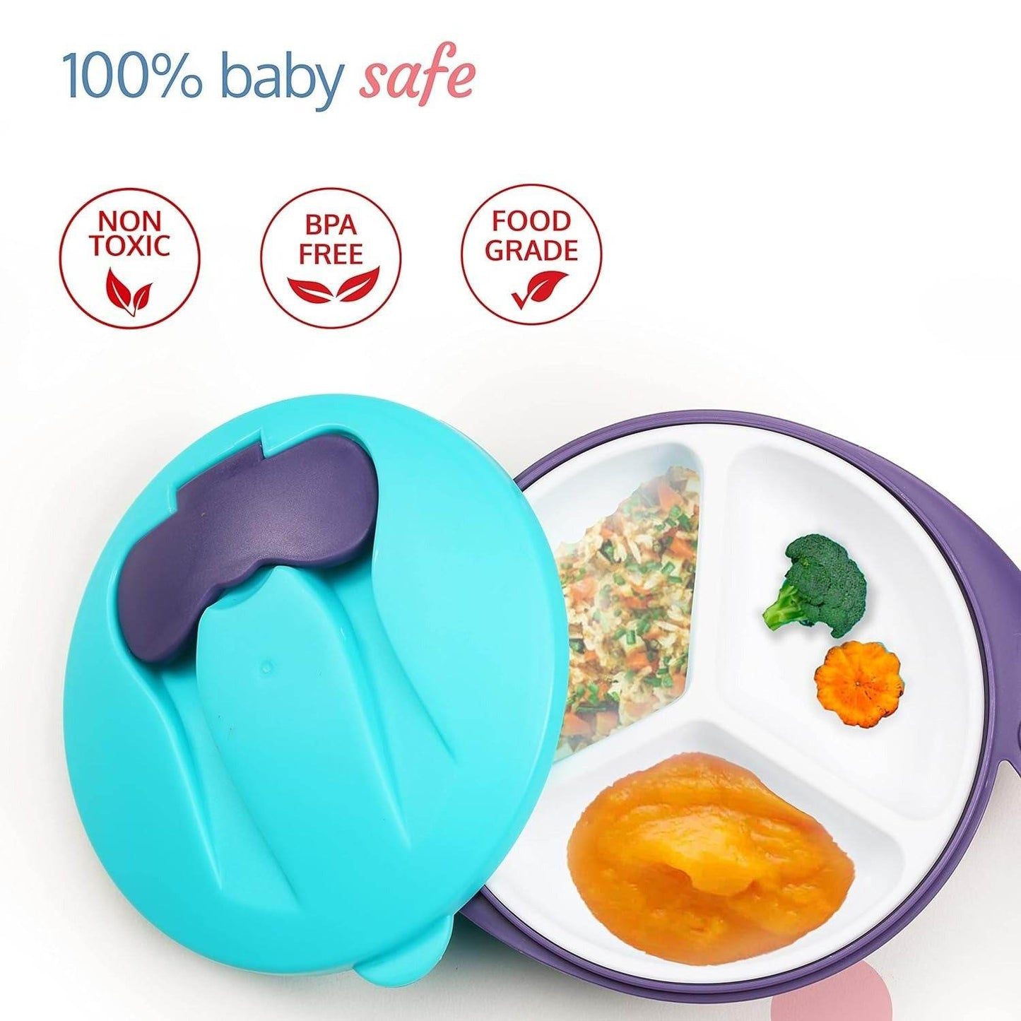Dr Gym Baby Bowl BPA Free With Spoon And Fork