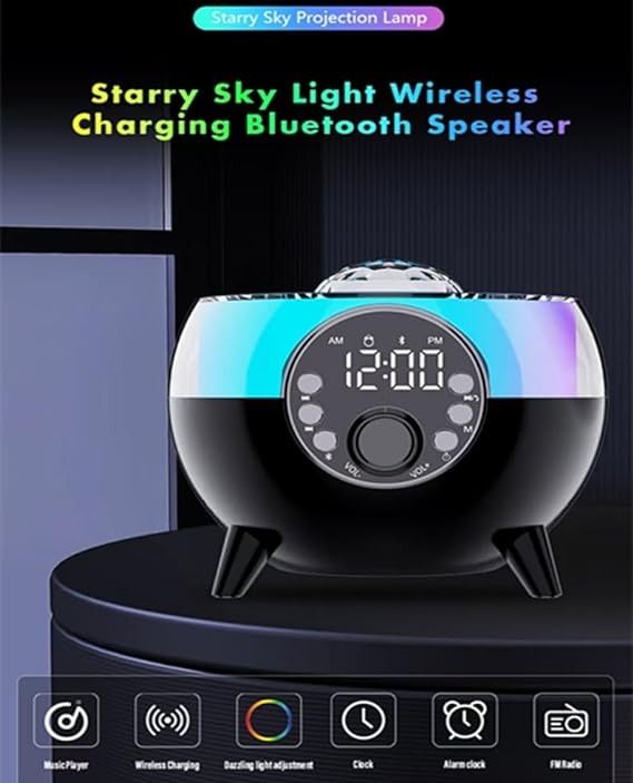 Bluetooth Audio Alarm Clock And WiFi Charger