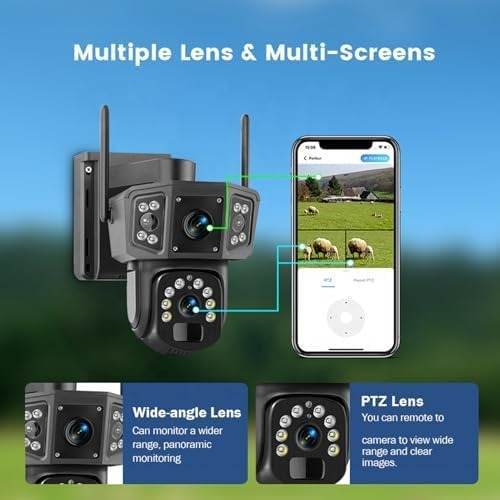 4K Solar Security Cameras Outdoor (4G)