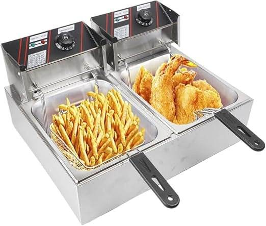Electric Deep Fryer (5.5L + 5.5L)