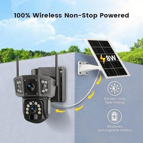 4K Solar Security Cameras Outdoor (Wifi)
