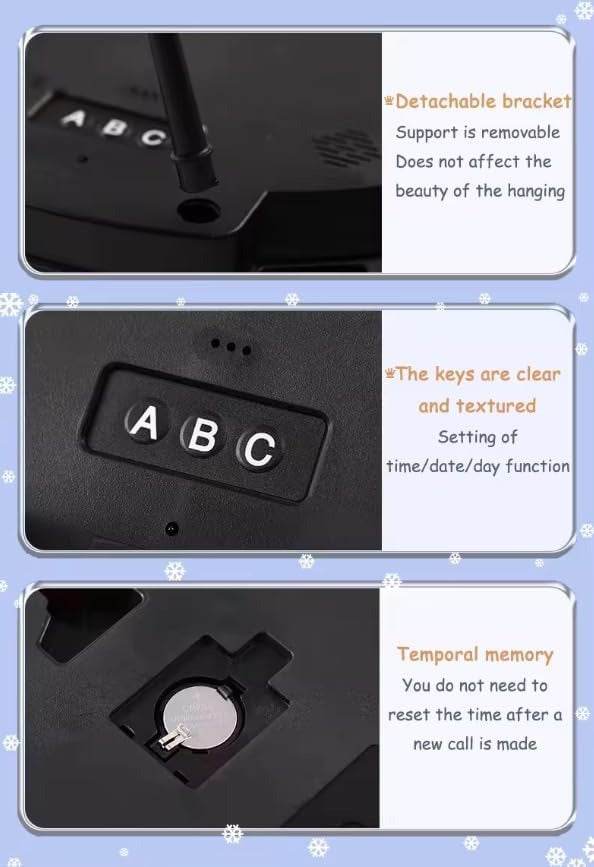 LED Digital Wall Clock (30 cm)