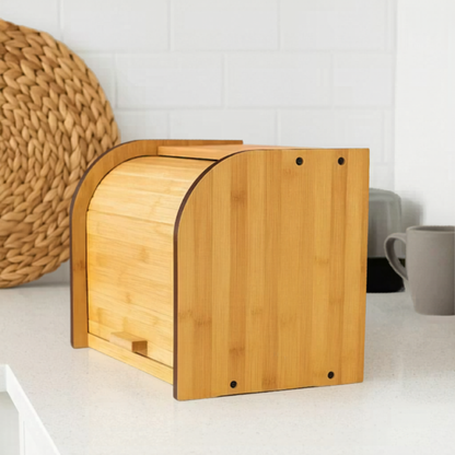 Extra Large Bamboo Bread Bin (2 Tier)