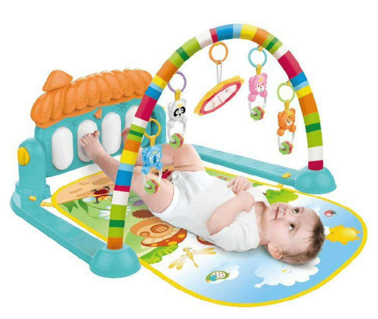 Baby Piano Fitness Play Gym With Music
