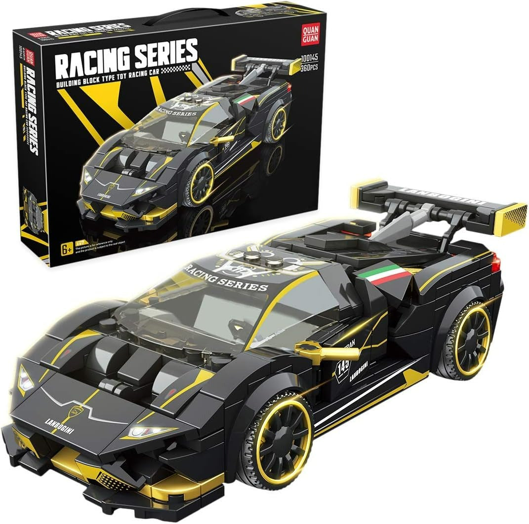 Black Racing Car Building Blocks (360 pcs)