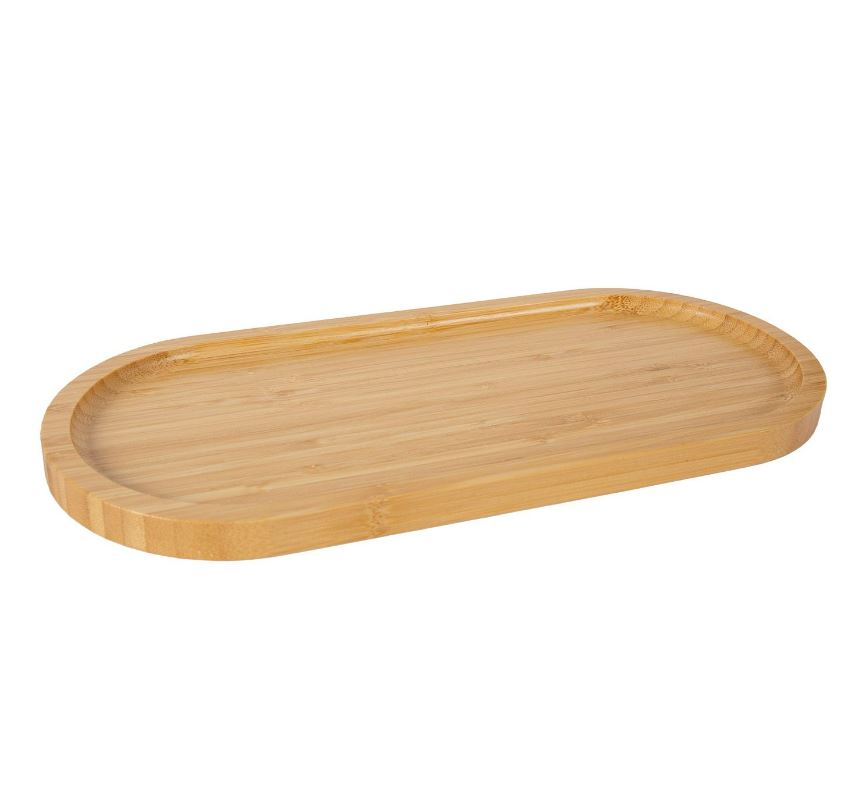 Wooden Oval Snack Plate