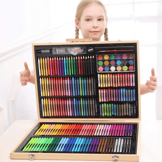 Art Set in Wooden Casing (180 pcs)