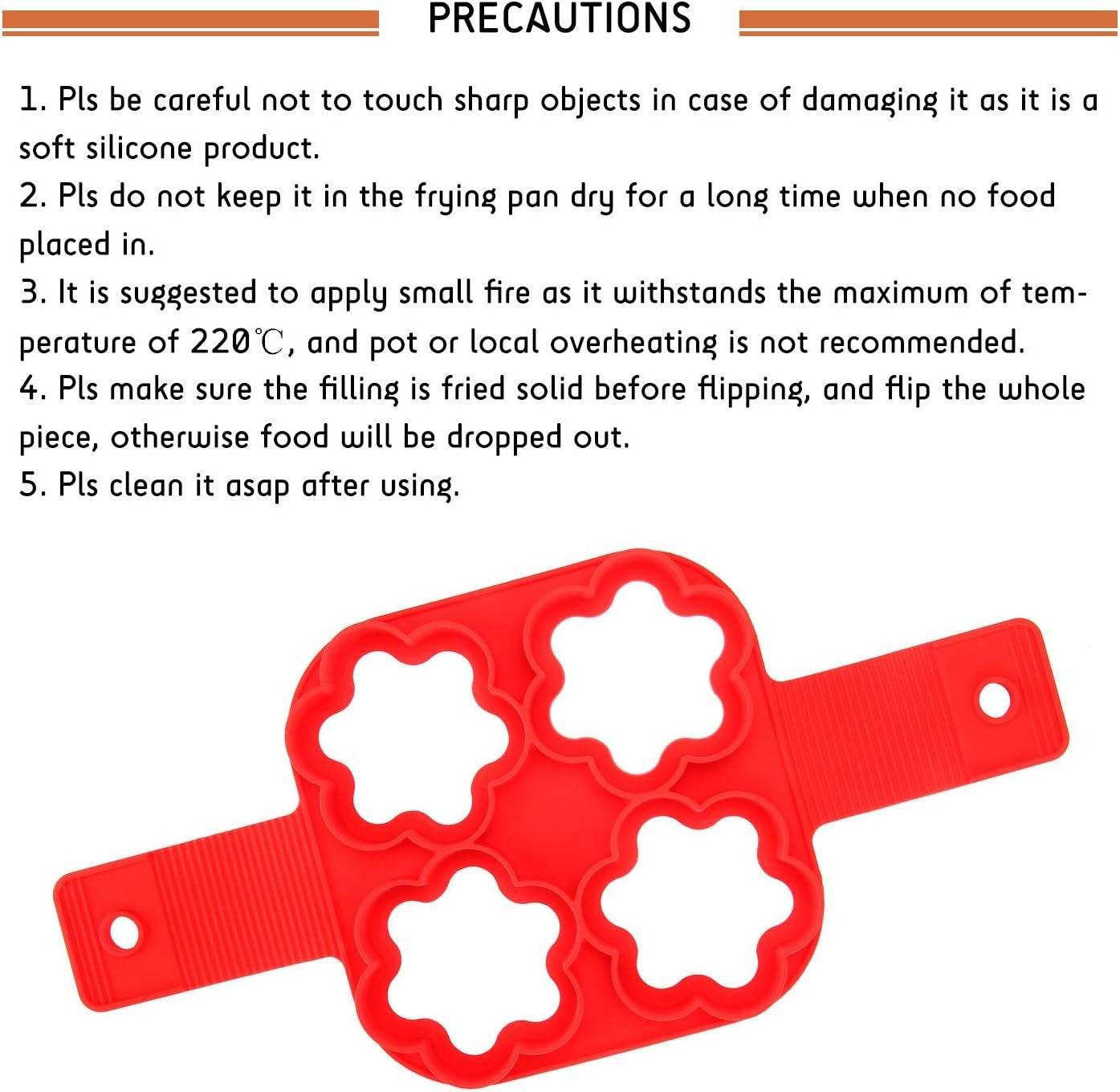 Silicone Flapjack And Egg Mold (Flower)