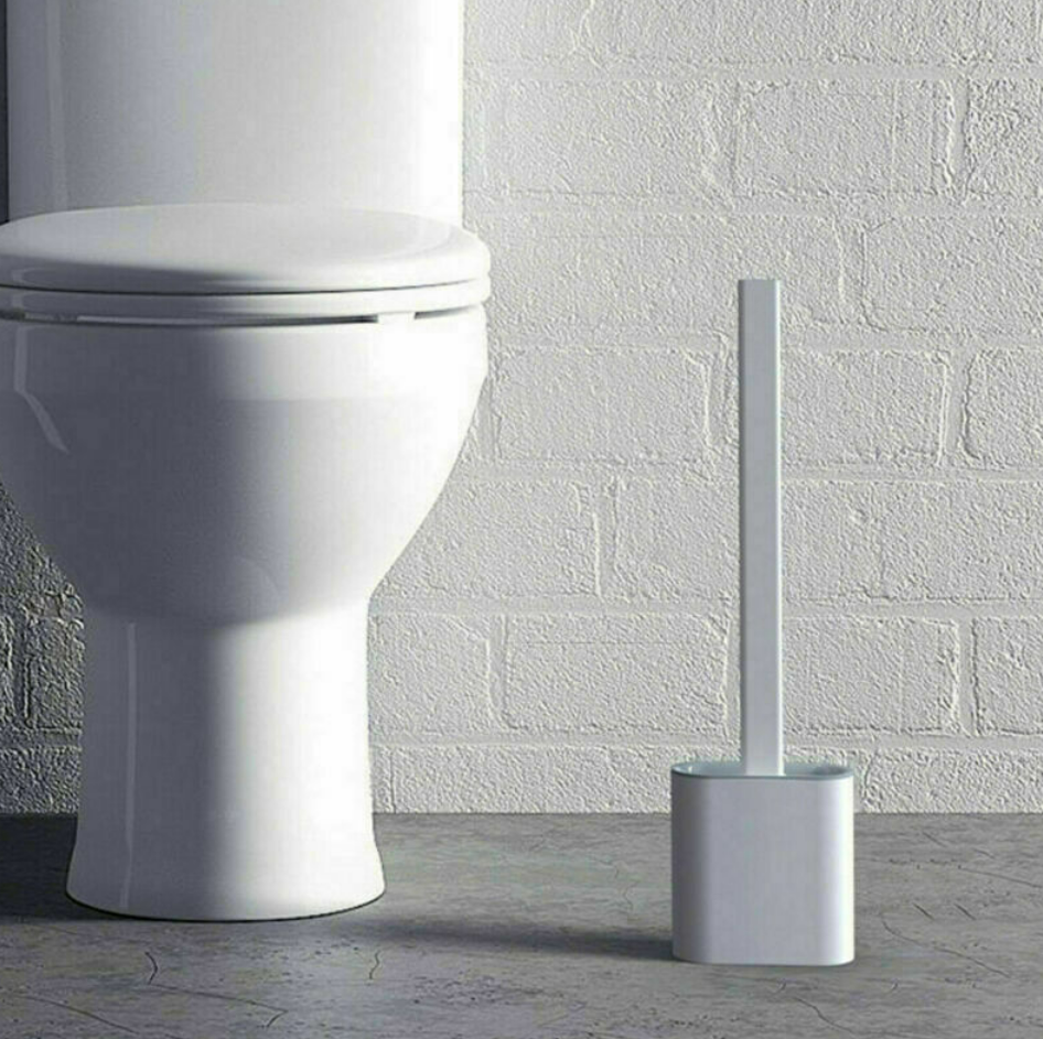 Silicone Flex Toilet Brush With Holder