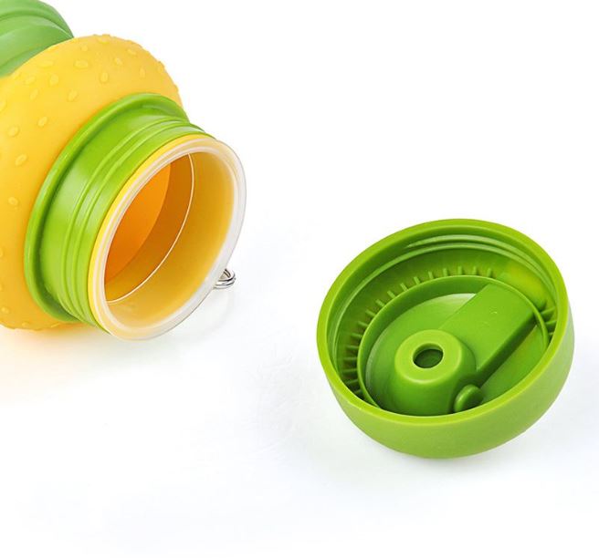 Collapsible Silicone Hamburger Water Bottle