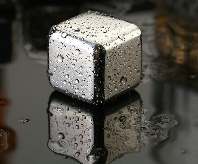 Reusable Stainless Steel Ice Cubes (8 pcs)