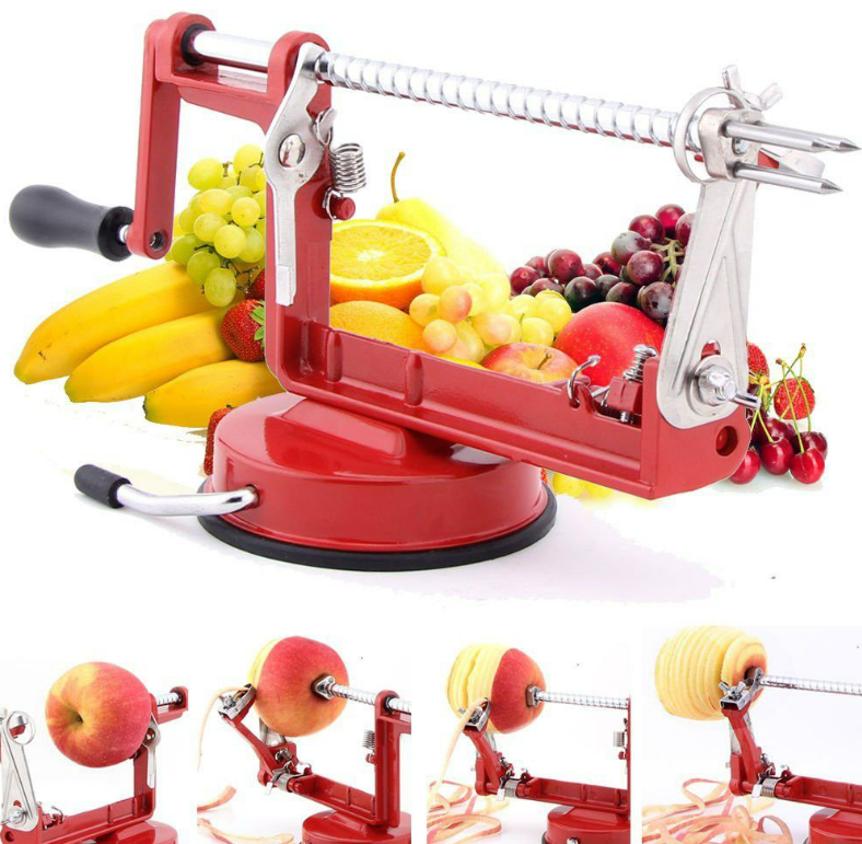 Apple Slicing Coring And Peeling Machine