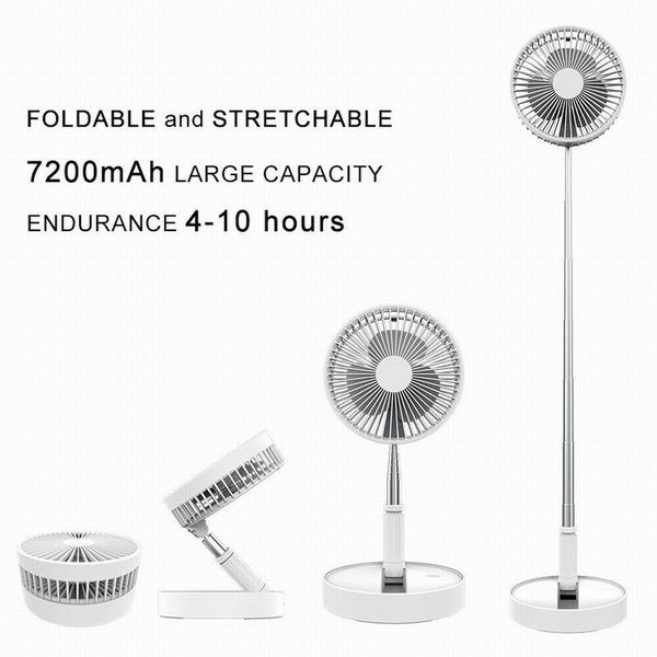 Telescopic Folding USB Charging Fan