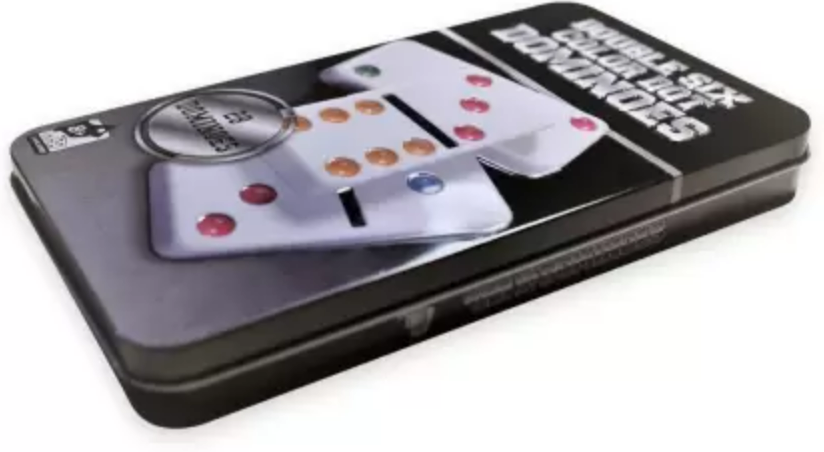 Professional Dominoes Set in Metal Tin