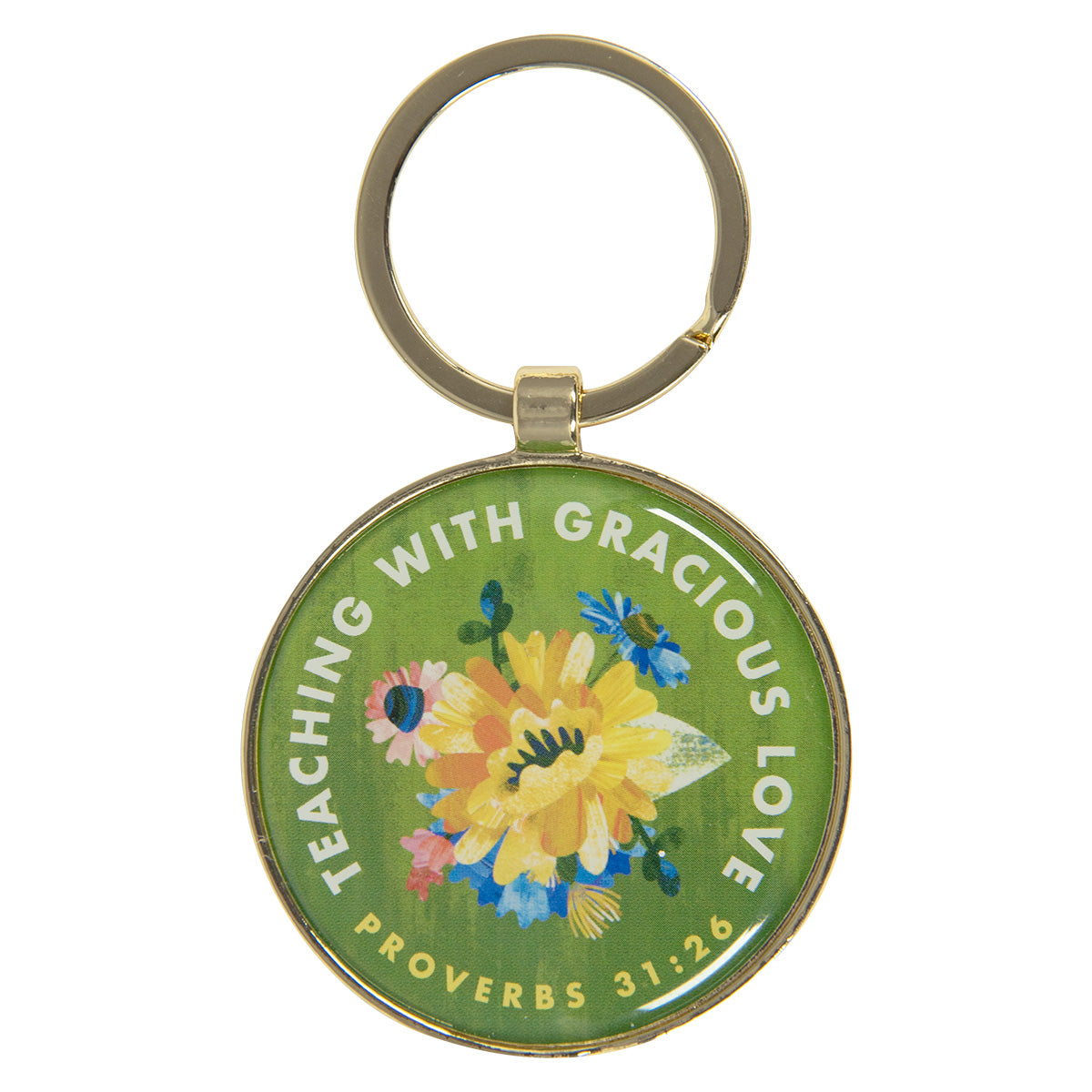 Teaching With Gracious Love Metal Key Ring