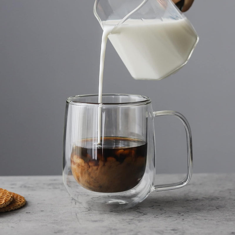 Elegant Clear Double Wall Glass Cup (250ml)(Each)