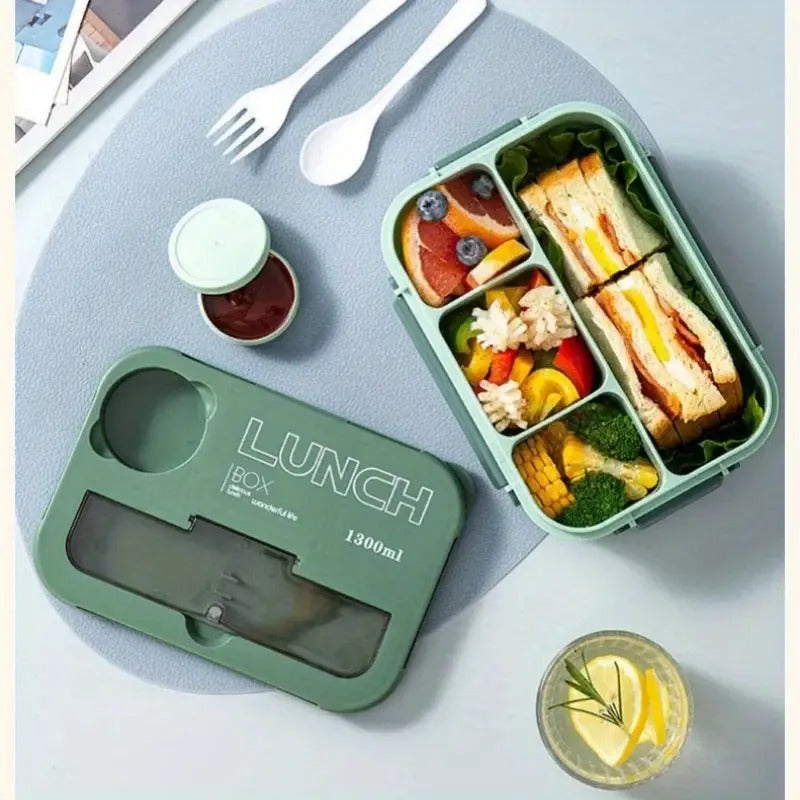 Student Office Lunch Box With Tableware (1.3L)