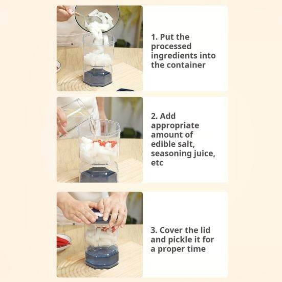 Pickle Jar With Flip Strainer