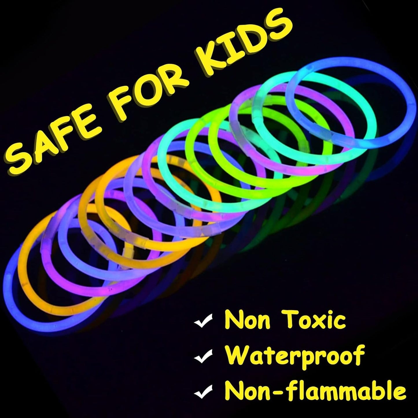 Fluorescent Glow Sticks (100 pcs)