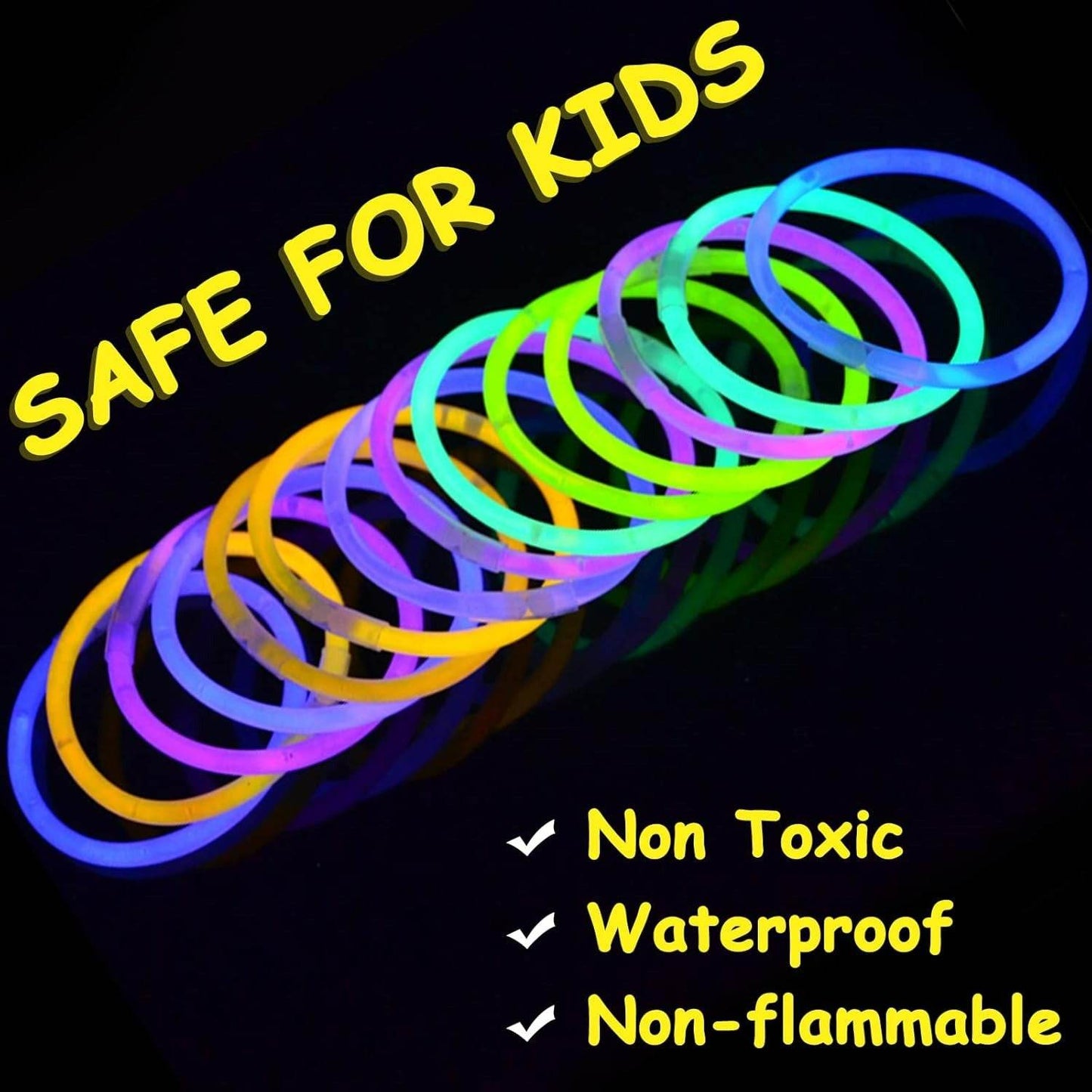 Fluorescent Glow Sticks (100 pcs)