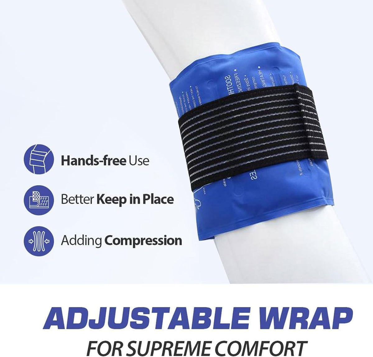Reusable Hot And Cold Gel Compress With Adjustable Strap