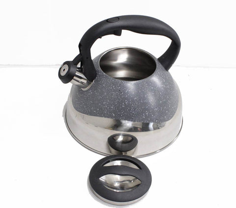 Speckled And Polished Two Tone Whistling Kettle (3L)