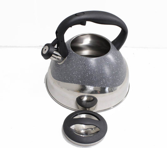Speckled And Polished Two Tone Whistling Kettle (3L)