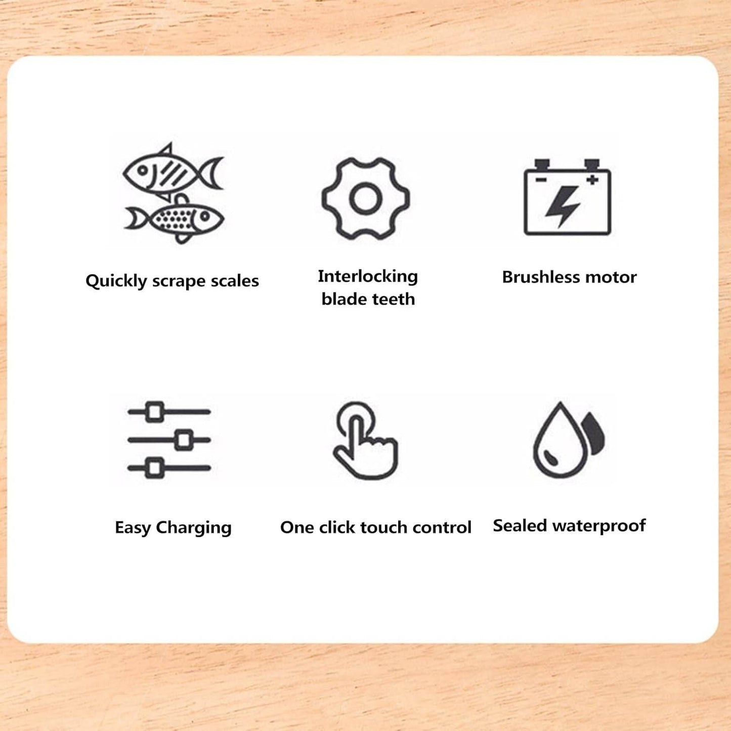 Powerful Cordless Fish Scaler