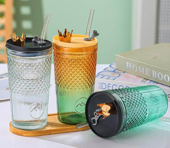 Golden Crown Glass Tumbler (600ml)(Each)