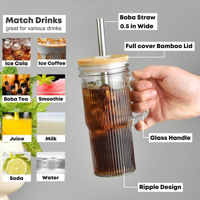 Ribbed Glass Tumbler  (720ml)(Each)