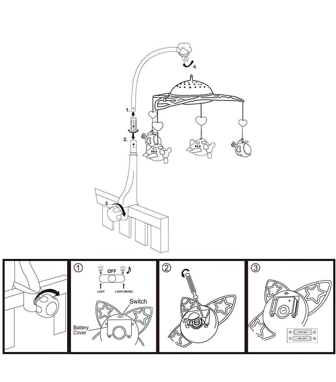 Musical Crib Cot Mobile
