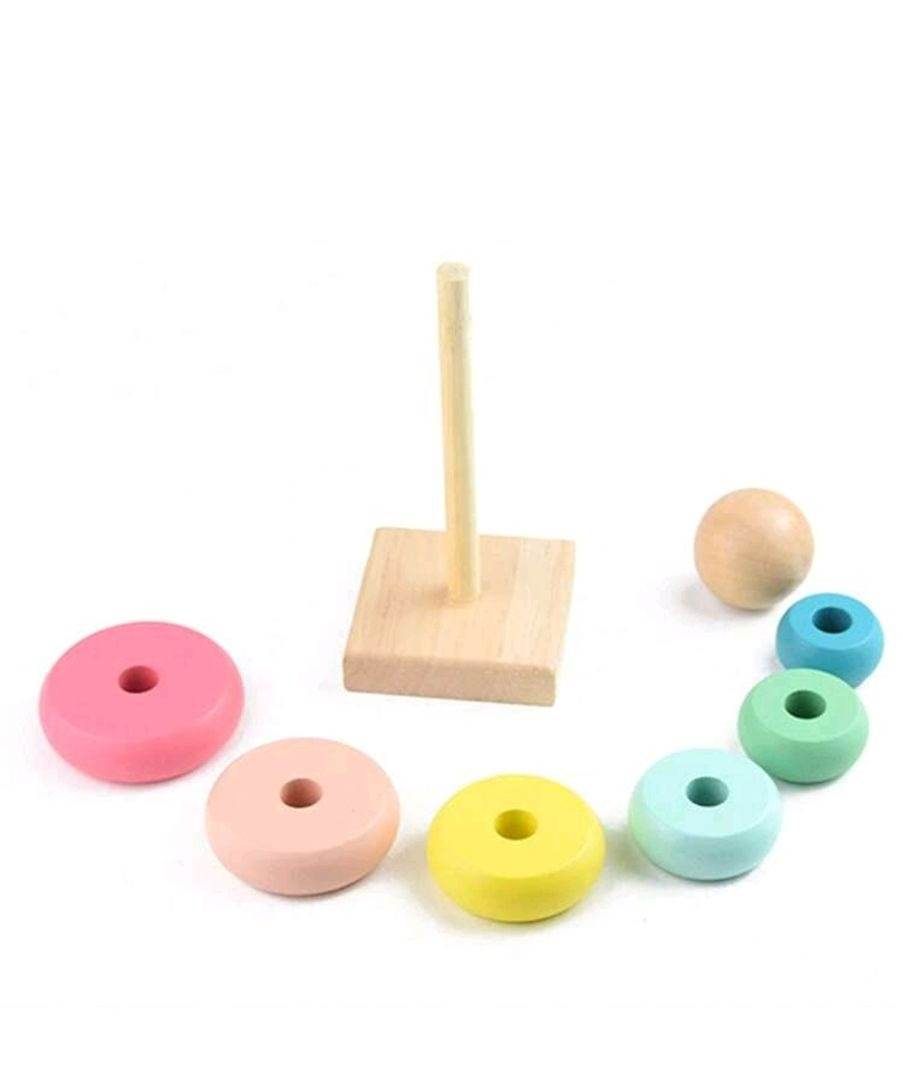 Colourful Wooden Stacking Tower (Small)