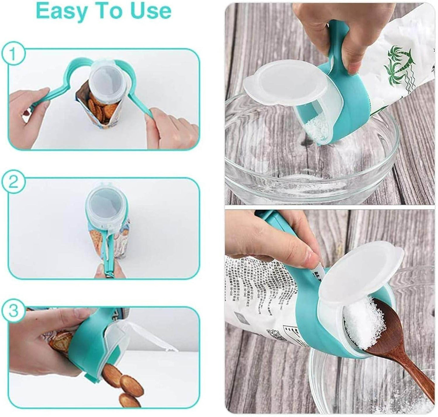 Food Preservation Sealing Pour Clip Set (4 pcs)