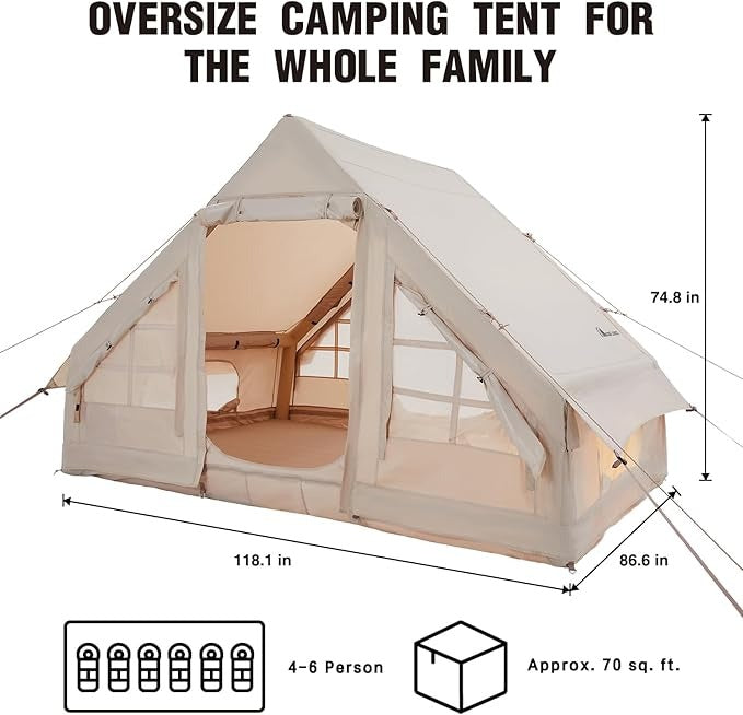 All-Season Inflatable Camping Tent