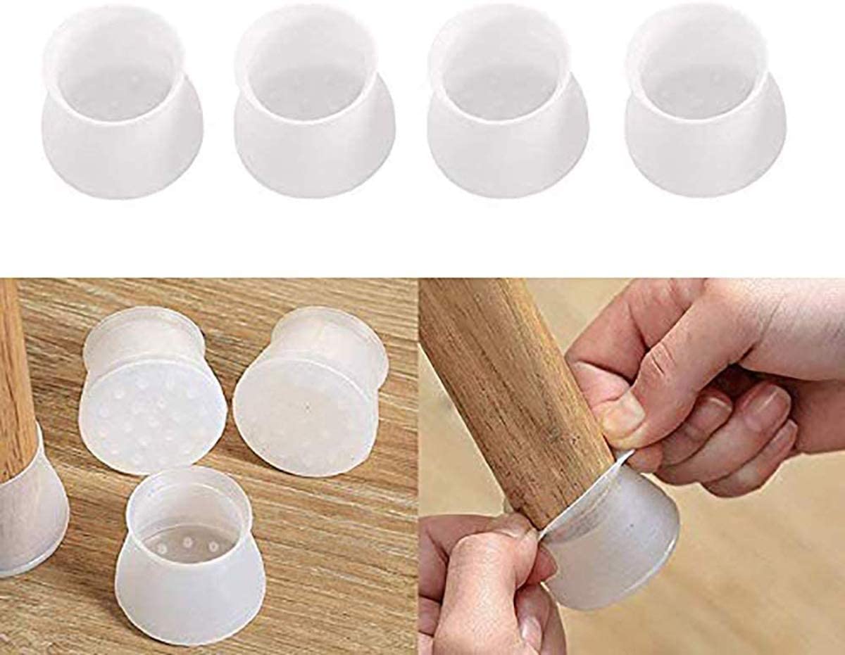 Silicone Chair Leg Floor Protectors (8 pcs)